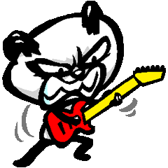 Rockin Panda Sticker -Band member-