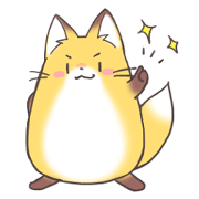 Round red fox