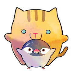 ふくら猫とふくら文鳥 Line スタンプ Line Store