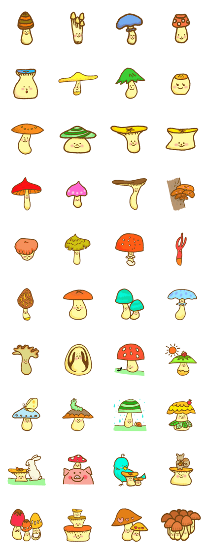 kinoko dukusi (mushrooms)