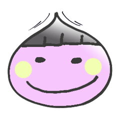 Purple onion smile