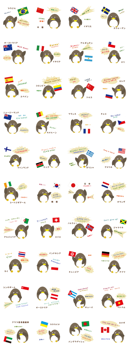 "GANBARE" of the world