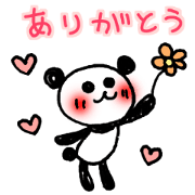 Hand-painted panda 9