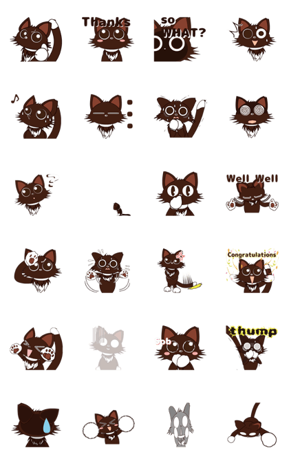 Animated Japanese Cat KAKAO (English)