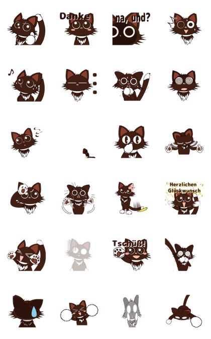 Animated Japanese Cat KAKAO (German)