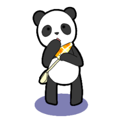 Lost panda sticker
