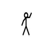 stickmen and face