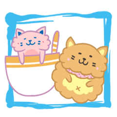Cup Cat & Cake Cat