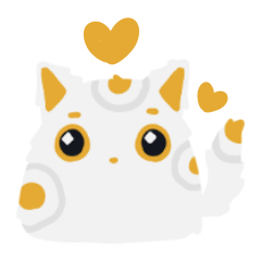 Cute fried egg cat