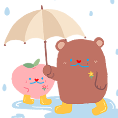 Peach Peach & Grizzly Bear