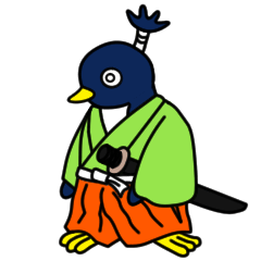 The edokko penguin samurai