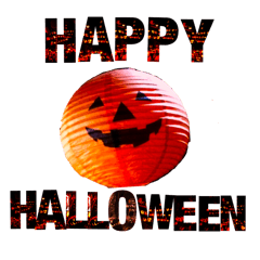 Jack-o'-Lantern Halloween sticker