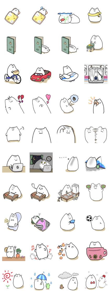 my hamster stickers2