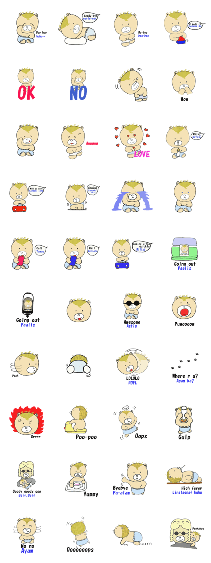 Baby Bear(BB) English, tagalog version