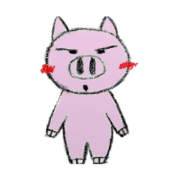 pig man sticker