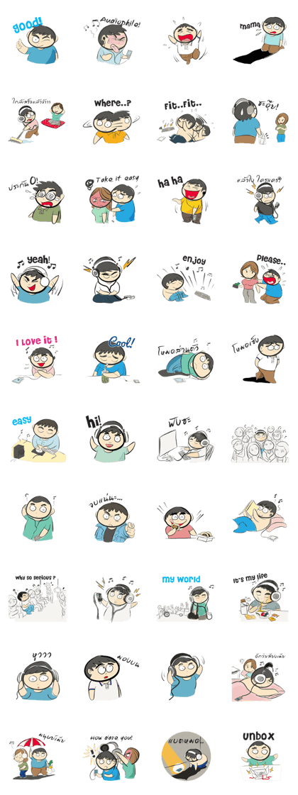 cartoonmydeaw2 : Headphone Series