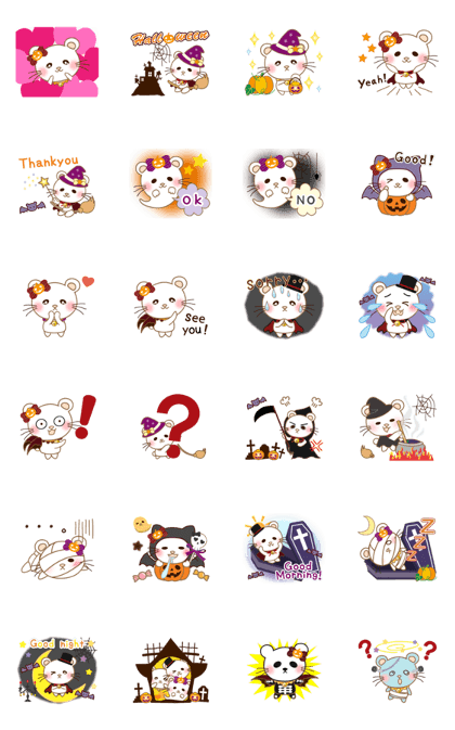 Panda cat, Pan'nya moving halloween
