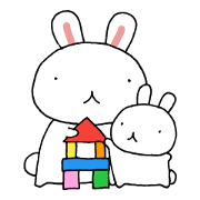 Rabbit mom-child