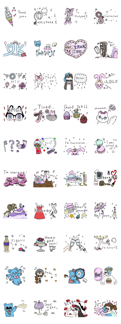 Girlish icons