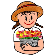 language of flower sticker