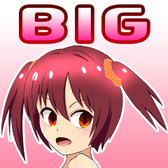 big Japan useful Moe Girl Sticker