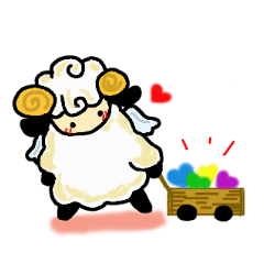Kawaii Sheep's Sticker