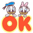 Stiker Jumbo Donald & Daisy
