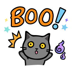 Meow Halloween sticker