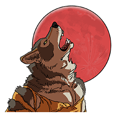 Werewolf Sticker by Gunso