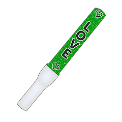 Penlight sticker green
