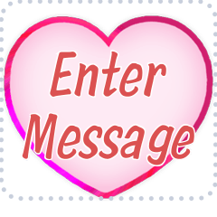 Sticky Note Love Heart / Message Sticker