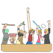 ONE PIECE esque sticker