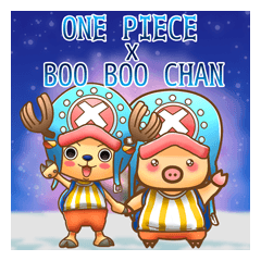 ONE PIECE x Boo Boo chan Sticker
