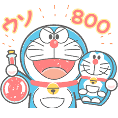 【日文】Doraemon's Animated Crayon Stickers