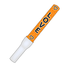 Penlight sticker orange