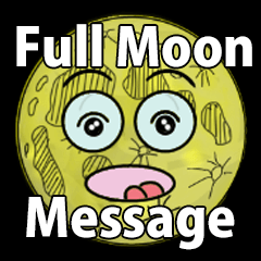 Unique Full Moon Sticker