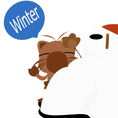 Capybara manager in winter by English