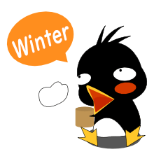 Penguin junior in winter by English