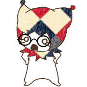 Cute funny clown.