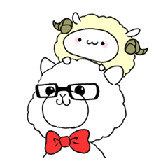 Alpaca wearing glasses(events version)
