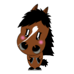 bay horse's stikcer