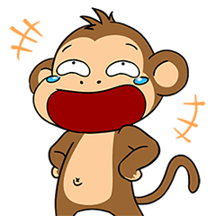 What The Monkey (Animated) – LINE stickers | LINE STORE