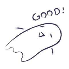 Lazy ghost (hand drawn style)