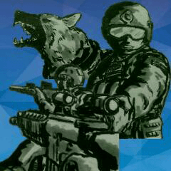 military sticker fps and military dog