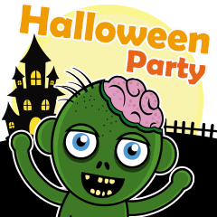 Halloween Party [BIG Sticker]