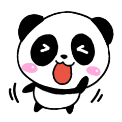 Mischievous cute Panda