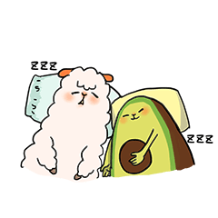 Alpaca and avocado