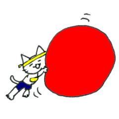 落書き風ねこスタンプ 運動会ver Line スタンプ Line Store