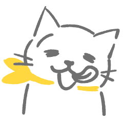 「大人のおむすび学習帳」猫のシロちゃん 2