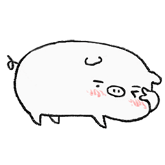 White pig shiboo 2 – LINE stickers | LINE STORE